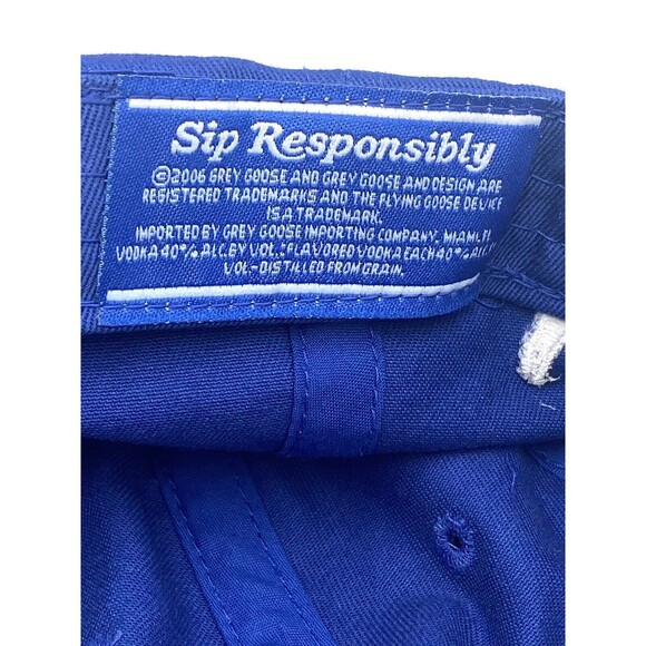 Grey Goose OSFM Embroidered Logo Blue Baseball Cap Dad Hat 2006 - Picture 10 of 10